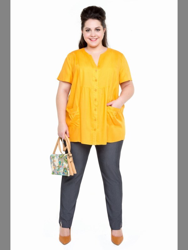 Блуза 0901107 жёлтая