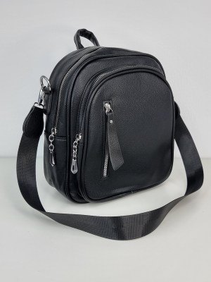 Рюкзак-сумка классический чёрный